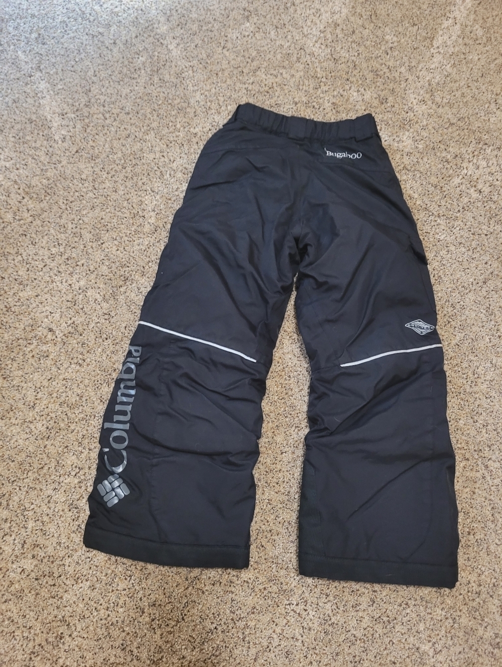 Columbia Black Kids Snow Pants with Reflective Accents Suze XS